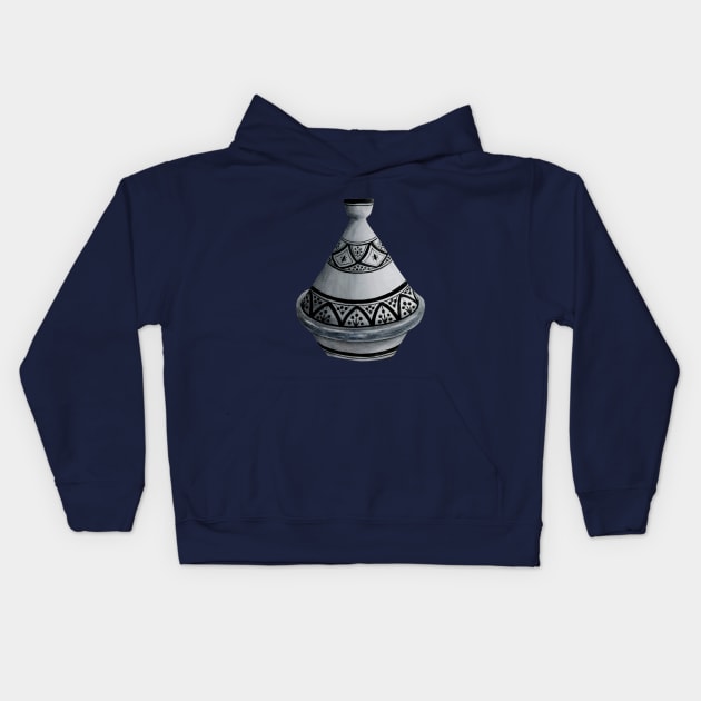 Watercolor Moroccan Tajine Kids Hoodie by Purely Moroccan